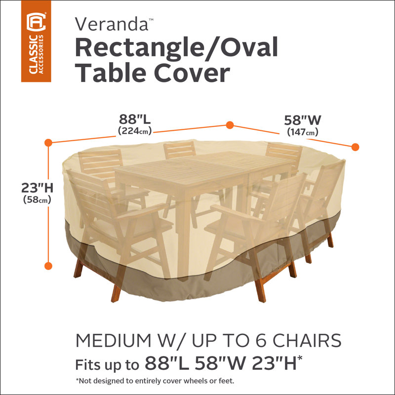 The Twillery Co.® Paulding Water Resistant Patio Dining Set Cover with